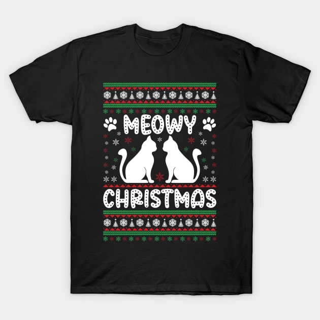 meowy christmas T-Shirt by stark.shop